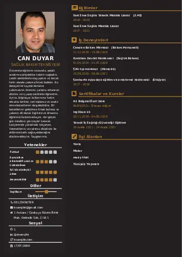 Hasta Bakıcı Cv Örnekleri cv indir